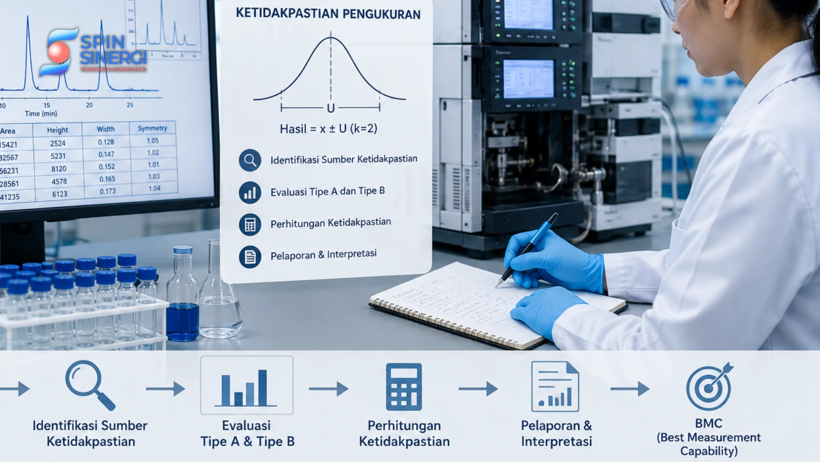 Pelatihan Estimasi Ketidakpastian Pengukuran pada Analisis Kromatografi